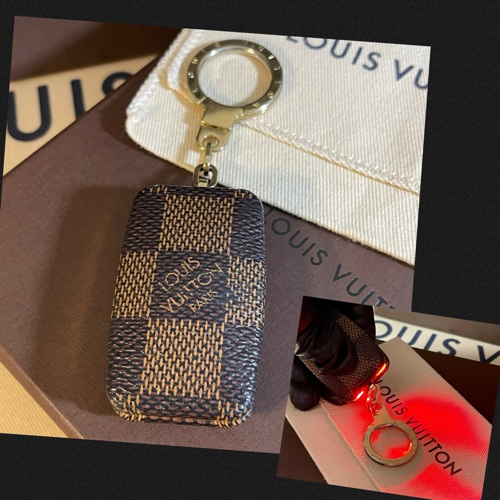 Louis Vuitton Astropill Damier Flashlight Key Chain or Bag Charm